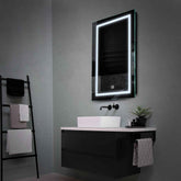 Espejo LED Vertical | Botón táctil | Luz blanca fría - Reyze Seria Salono Model 1